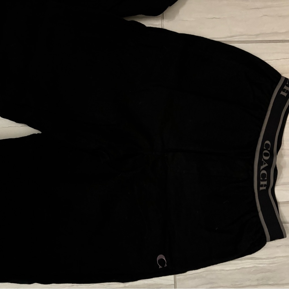 Coach relaxed cotton pants w pockets